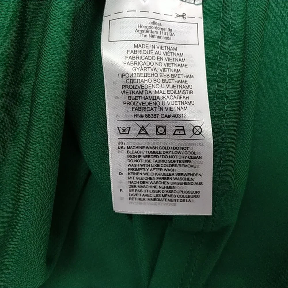 Adidas Golf Ladies Performance Polo Shirt UK Size Large Green Short Sleeve New - Picture 16 of 16